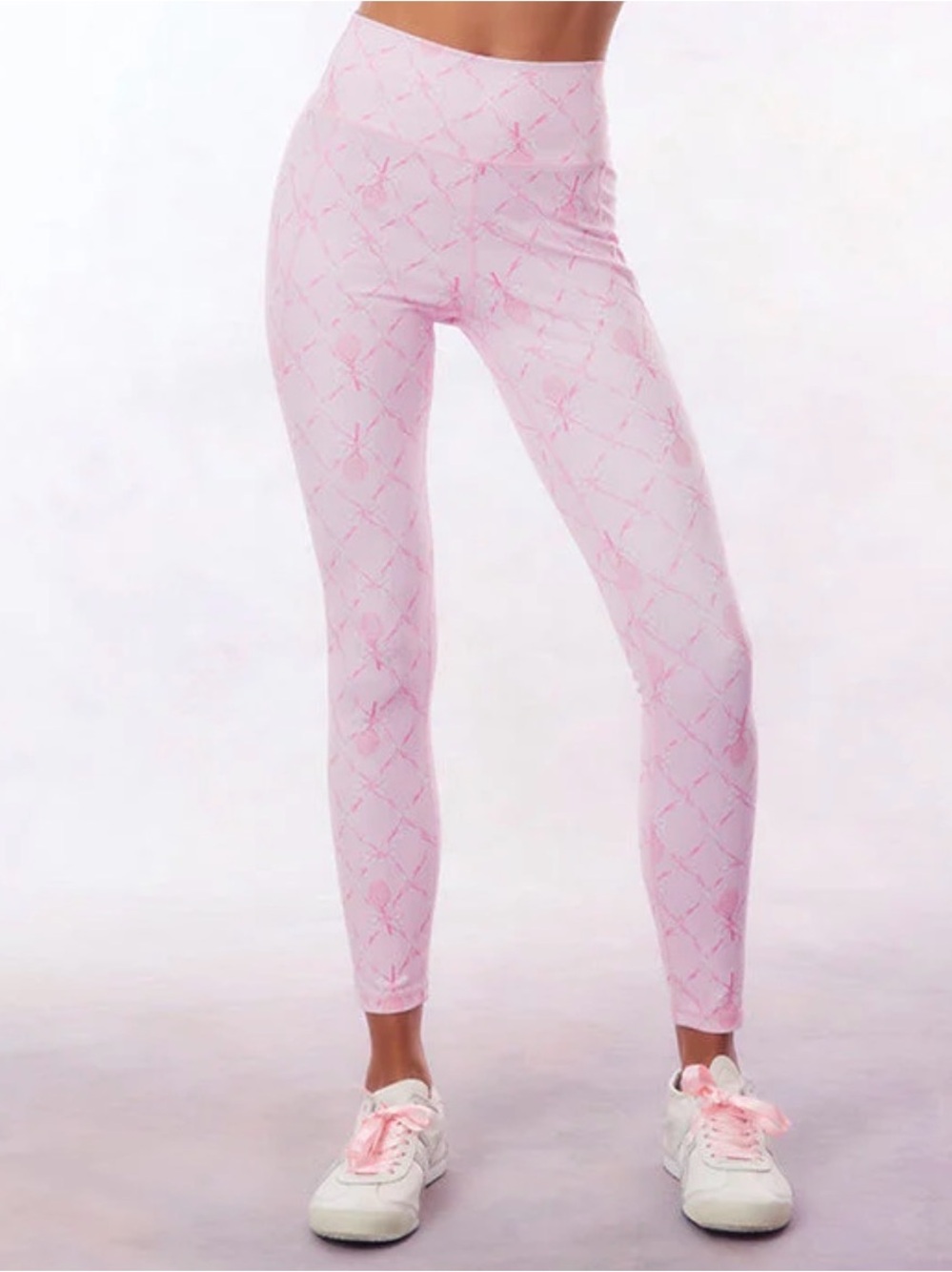 Loveshackfancy Highland leggings Tennis and Bow Print